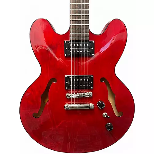 Used Epiphone Dot Studio Cherry Hollow Body Electric Guitar Cherry - musicians--Friend