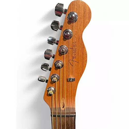 Used Fender Acoustasonic Player Telecaster Brushed Black Acoustic Electric Guitar Brushed Black - musicians--Friend