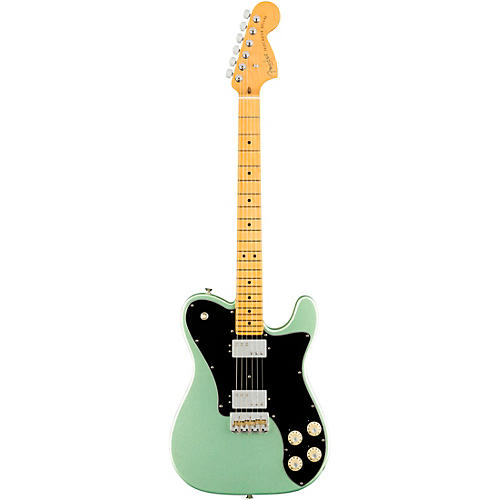 Fender American Professional II Telecaster Deluxe Maple Fingerboard Electric Guitar Mystic Surf Green - musicians--Friend