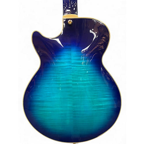 Used D'Angelico EX-SS Blue Burst Hollow Body Electric Guitar Blue Burst - musicians--Friend