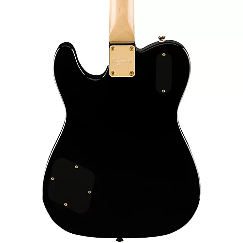 Squier Paranormal Troublemaker Telecaster Deluxe Gold Hardware Limited-Edition Electric Guitar Black - musicians--Friend