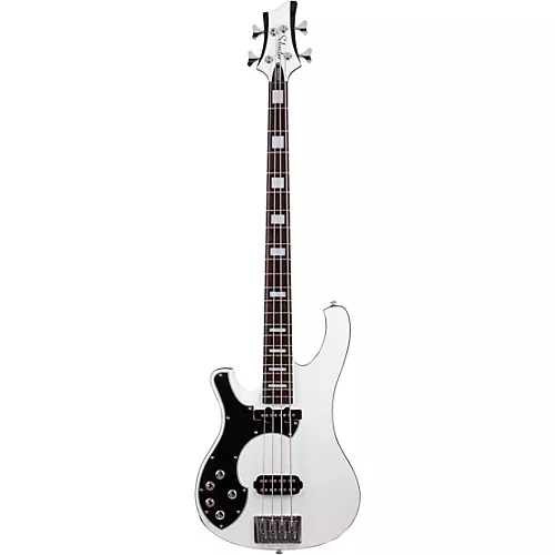 Schecter Guitar Research Stargazer-4 LH Electric Bass Gloss White - musicians--Friend