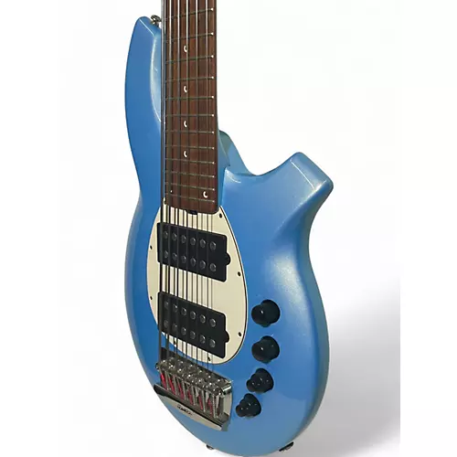 Used Ernie Ball Music Man Bongo 6 String Sky Blue Electric Bass Guitar Sky Blue - musicians--Friend