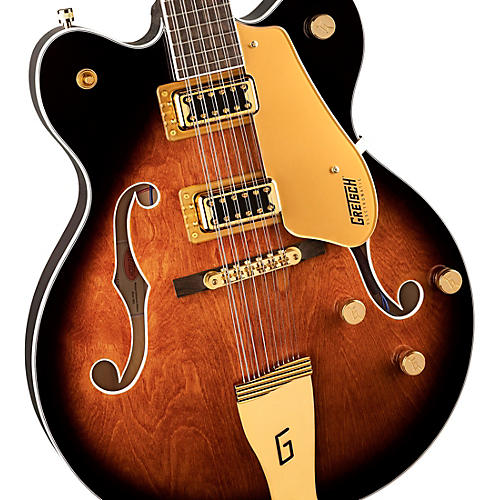 Gretsch Guitars G5422G-12 Electromatic Classic Hollowbody Double-Cut 12-String With Gold Hardware Electric Guitar Single Barrel Burst - musicians--Friend