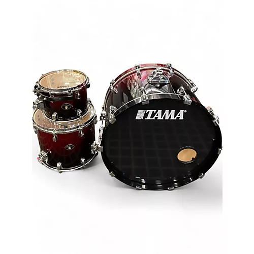 Used TAMA 3 Piece Starclassic Performer RED SPARKLE FADE Drum Kit RED SPARKLE FADE - musicians--Friend