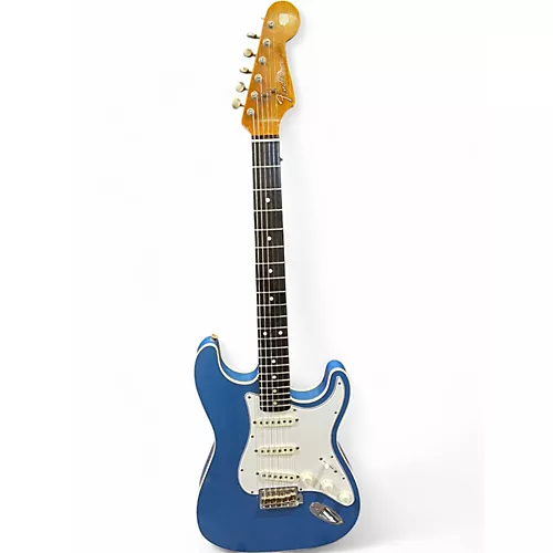 Used Fender CUSTOM SHOP DOUBLE BOUND STRATOCASTER AGED LAKE PLACID BLUE Solid Body Electric Guitar AGED LAKE PLACID BLUE - musicians--Friend
