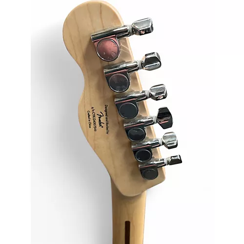 Used Squier Limited Edition Affinity Series Telecaster Thinline Metallic Black Hollow Body Electric Guitar Metallic Black - musicians--Friend