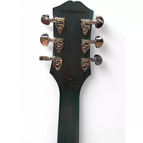 Used 2023 Epiphone Les Paul Traditional Pro IV Blue Solid Body Electric Guitar Blue - musicians--Friend