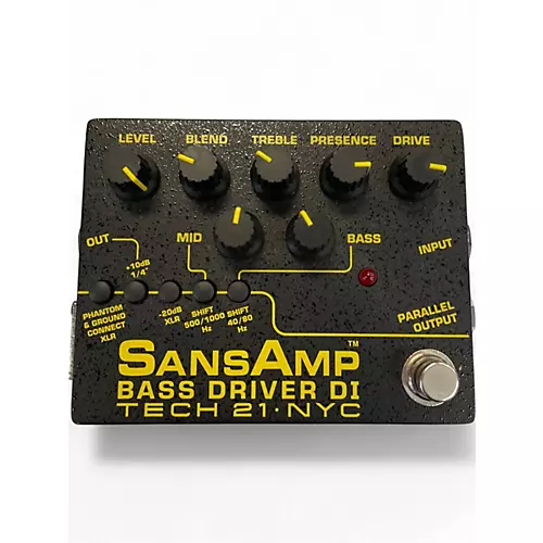 Used Tech 21 Sansamp PBDR Bass Driver DI Bass Effect Pedal - musicians--Friend