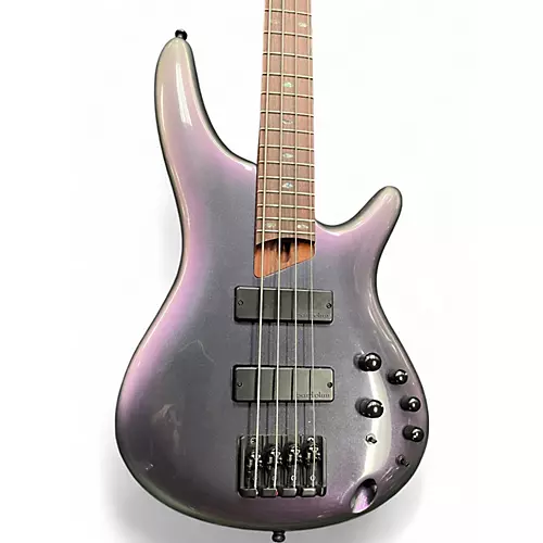 Used Ibanez SR5005E 5 String BLACK AURORA BURST Electric Bass Guitar BLACK AURORA BURST - musicians--Friend
