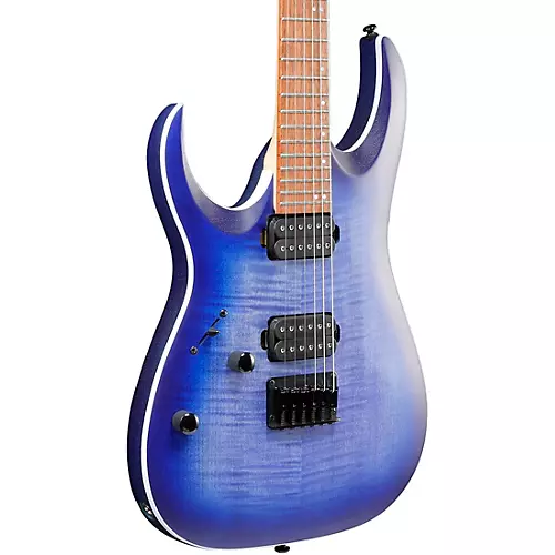 Ibanez RGA42FML RGA Series Electric Guitar Flat Blue Lagoon Burst - musicians--Friend
