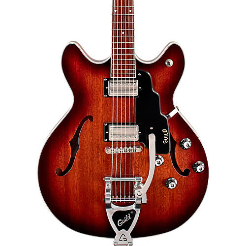 Guild Starfire I DC With Guild Vibrato Tailpiece Semi-Hollow Electric Guitar California Burst - musicians--Friend