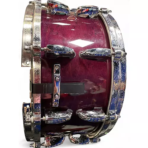 Used Pearl 14in MASTERS CUSTOM SNARE PURPLE Drum PURPLE 33 - musicians--Friend