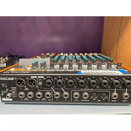 Used TASCAM MODEL 12 Powered Mixer - musicians--Friend