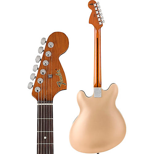Fender Tom DeLonge Starcaster Electric Guitar Satin Shell Pink - musicians--Friend