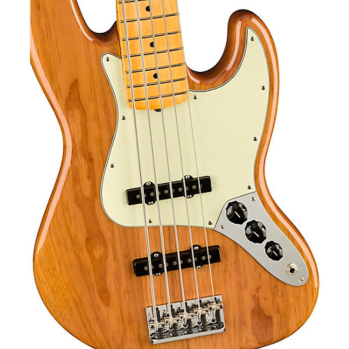 Fender American Professional II Jazz Bass V Roasted Pine Natural - musicians--Friend