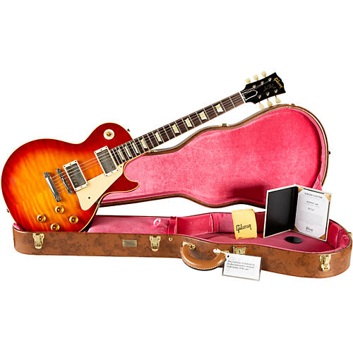 Gibson Custom Murphy Lab 1959 Les Paul Standard Reissue Ultra Light Aged Electric Guitar Sunrise Tea Burst - musicians--Friend