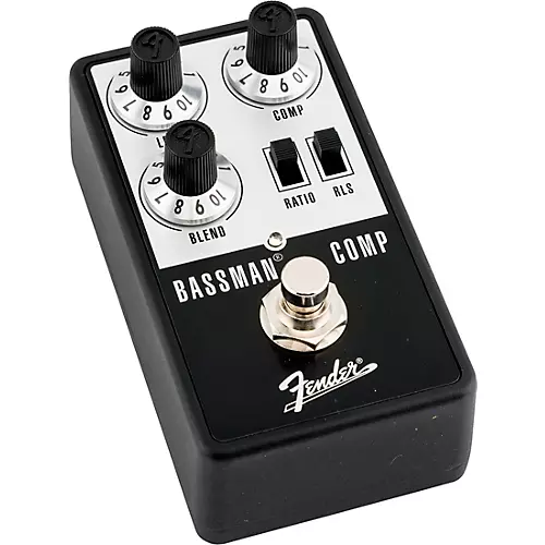 Fender Bassman Compressor Effects Pedal Aluminum Black - musicians--Friend