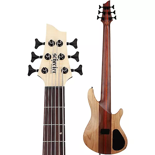 Schecter Guitar Research Charles Berthoud CB-6 Left-Handed 6-String Electric Bass Natural Satin - musicians--Friend