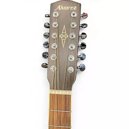 Used Alvarez AD6012Ce Artist Series  Antique Amber 12 String Acoustic Guitar Antique Amber - musicians--Friend