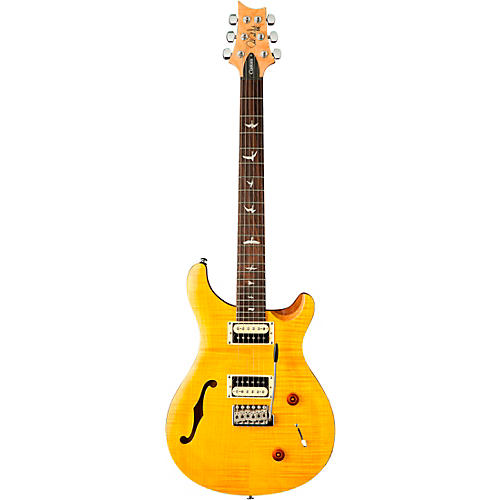 PRS SE Custom 22 Semi-Hollow Electric Guitar Santana Yellow - musicians--Friend