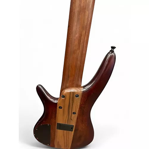 Used Ibanez SR876 Antique Natural Electric Bass Guitar Antique Natural - musicians--Friend