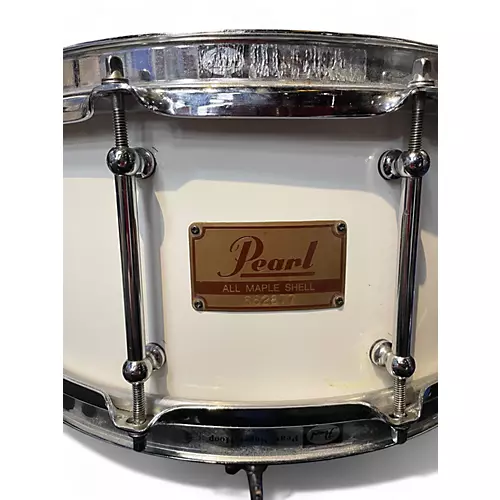 Used Pearl 14X6.5 Session Studio Classic Snare Classic White Drum Classic White 213 - musicians--Friend