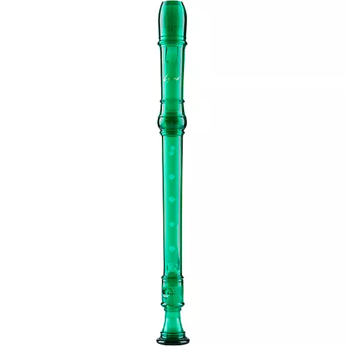 Lyons Premium 3-Piece Translucent Soprano Recorder Transparent Green - musicians--Friend