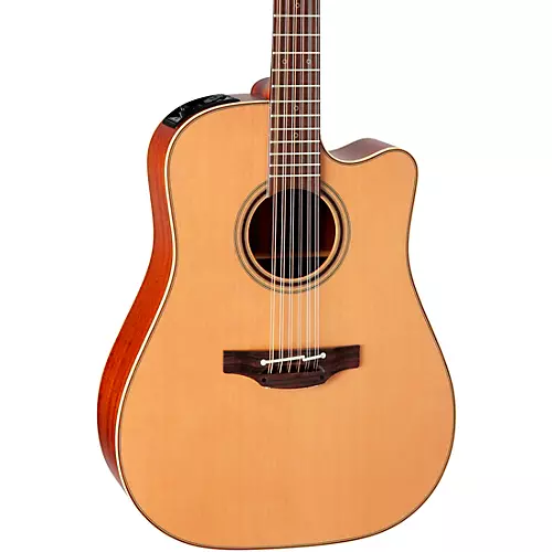Takamine P3DC 12-String Pro Series Dreadnought Cutaway Acoustic-Electric Guitar Natural - musicians--Friend