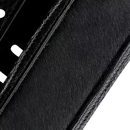 RICHTER Luxury Special Guitar Strap Black Horse 2.75 in. - musicians--Friend