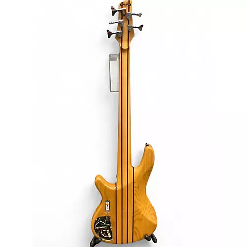 Used Ibanez SRX705 5 String Natural Electric Bass Guitar Natural - musicians--Friend