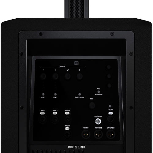 LD Systems LD Systems MAUI 28 G3 MIX Portable Cardioid Column PA System With Digital Mixer, Black - musicians--Friend