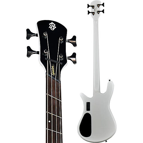 Spector NS Dimension HP 4 Four-String Multi-scale Electric Bass White Sparkle Gloss - musicians--Friend