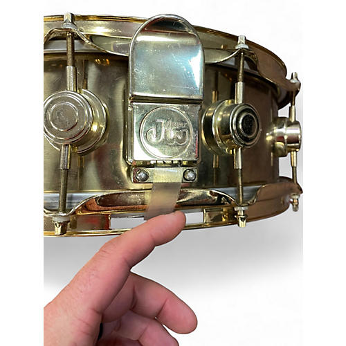 Used DW 14in POLISHED BRASS BRASS Drum BRASS 33 - musicians--Friend