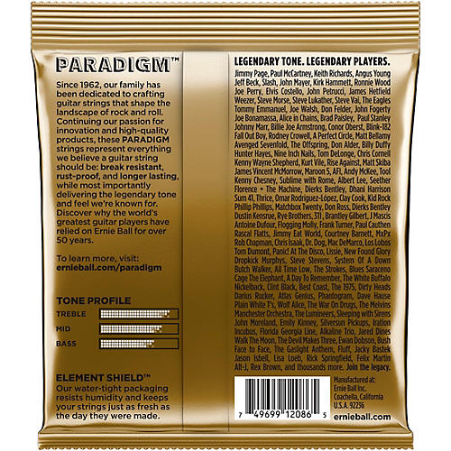 Ernie Ball Paradigm 80/20 Acoustic Guitar Strings Medium Light - musicians--Friend