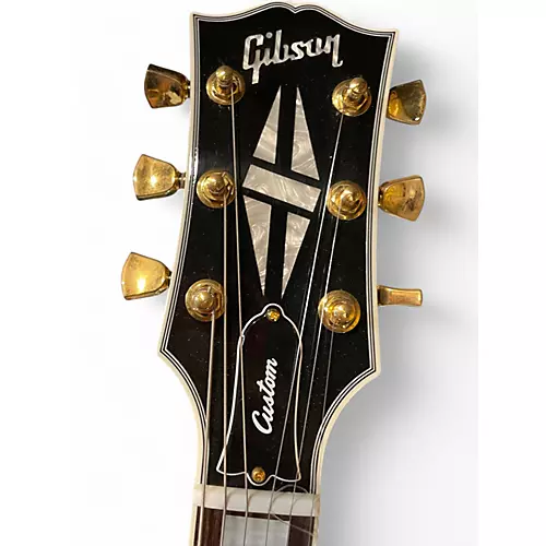 Used 2013 Gibson Les Paul Custom Ebony Solid Body Electric Guitar Ebony - musicians--Friend
