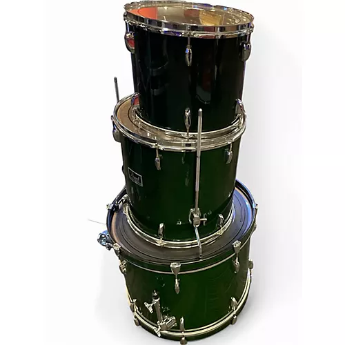Used Pearl 3 Piece Forum Green Drum Kit Green - musicians--Friend