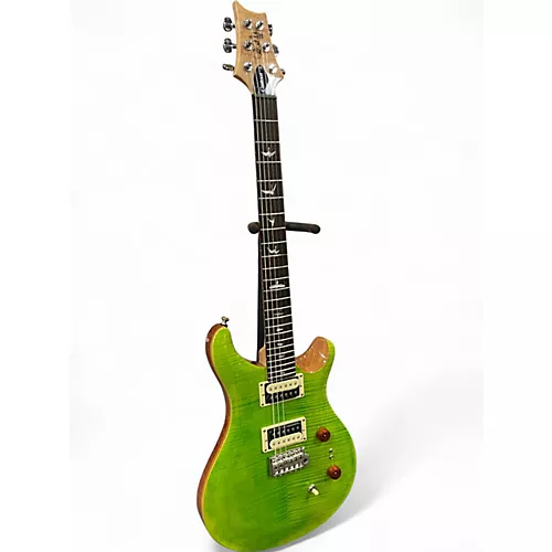 Used PRS SE Custom 24 Green Solid Body Electric Guitar Green - musicians--Friend