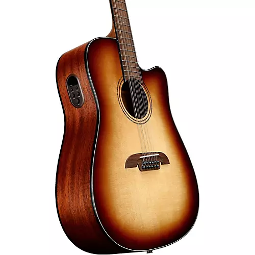 Alvarez AD60CE 12-String Dreadnought Acoustic-Electric Guitar Natural - musicians--Friend