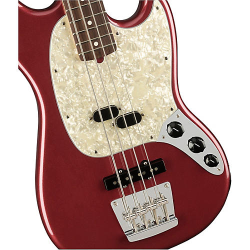 Fender American Performer Mustang Bass Rosewood Fingerboard Satin Seafoam Green - musicians--Friend