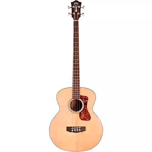Guild B-140E Westerly Collection Jumbo Acoustic-Electric Bass Guitar Natural - musicians--Friend