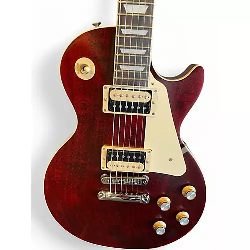 Used 2023 Gibson Les Paul Traditional Pro V Cherry Solid Body Electric Guitar Cherry - musicians--Friend