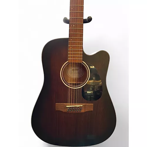 Used Mitchell T331-TCE-BST edge burst 12 String Acoustic Electric Guitar edge burst - musicians--Friend