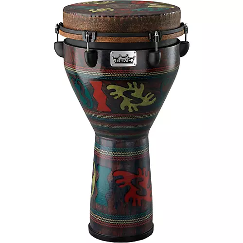 Remo Mondo Designer Series Key-Tuned Djembe Multi-Mask 28 x 18 in. - musicians--Friend