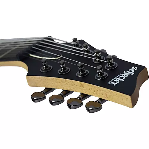 Schecter Guitar Research Demon-8 8-String Electric Guitar Satin Aged Black - musicians--Friend