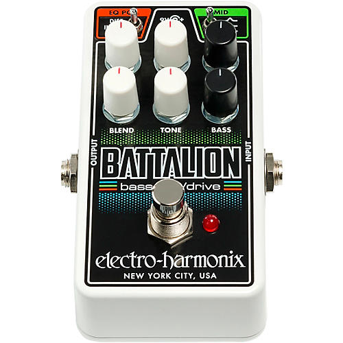 Electro-Harmonix Nano Battalion Bass Preamp & Overdrive Effects Pedal - musicians--Friend