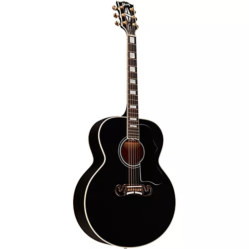 Gibson SJ-200 Custom Acoustic-Electric Guitar Ebony - musicians--Friend
