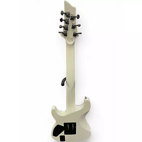 Used Schecter Guitar Research Hellraiser C7 Floyd Rose White Solid Body Electric Guitar White - musicians--Friend