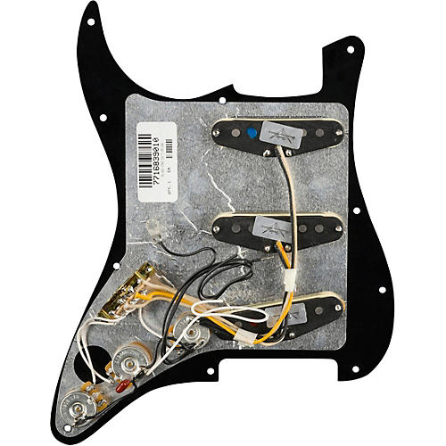 Fender Stratocaster SSS Texas Special Prewired Pickguard Black/White/Black - musicians--Friend