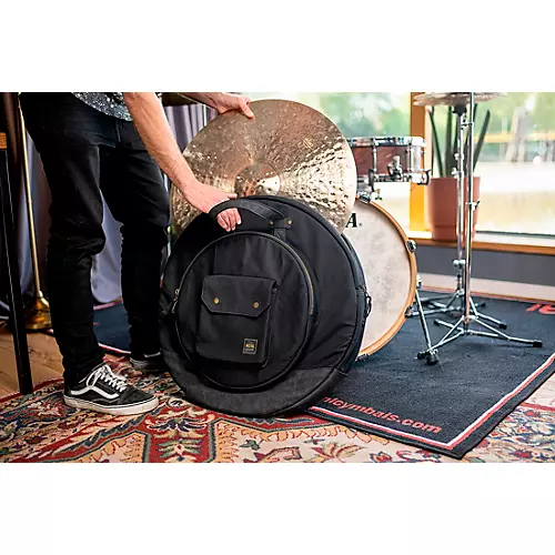 MEINL Waxed Canvas Cymbal Bag 22 in. Black - musicians--Friend